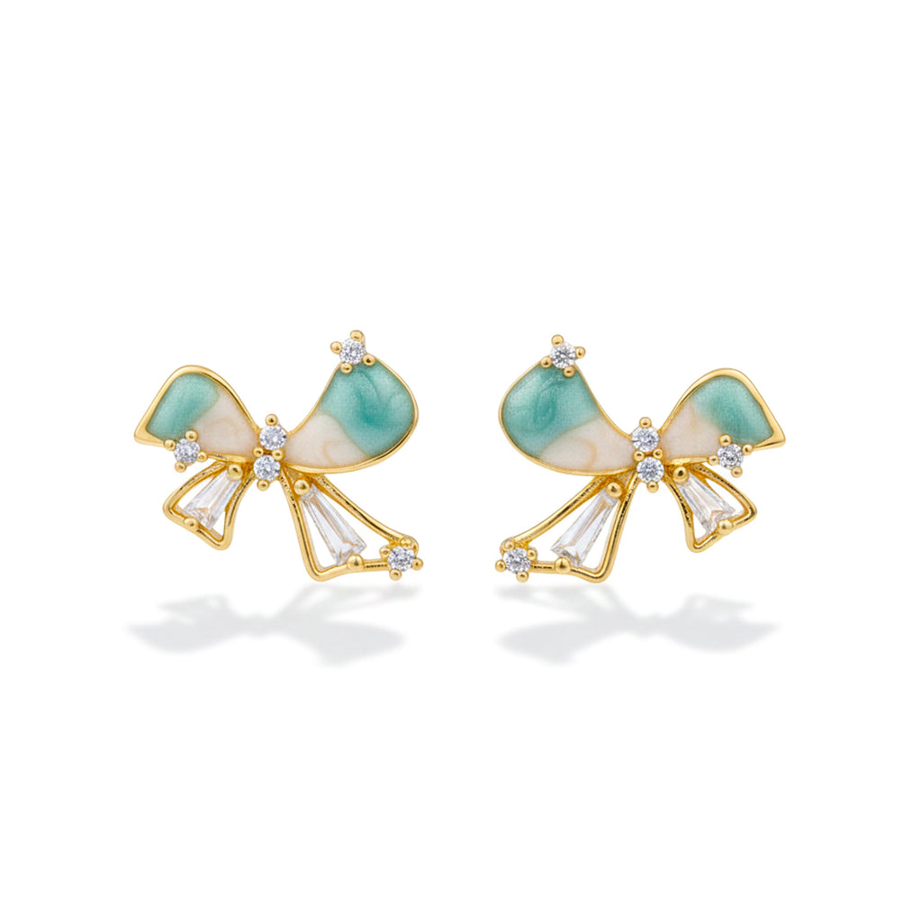 Elegant Bow Stud Earrings GWE -137