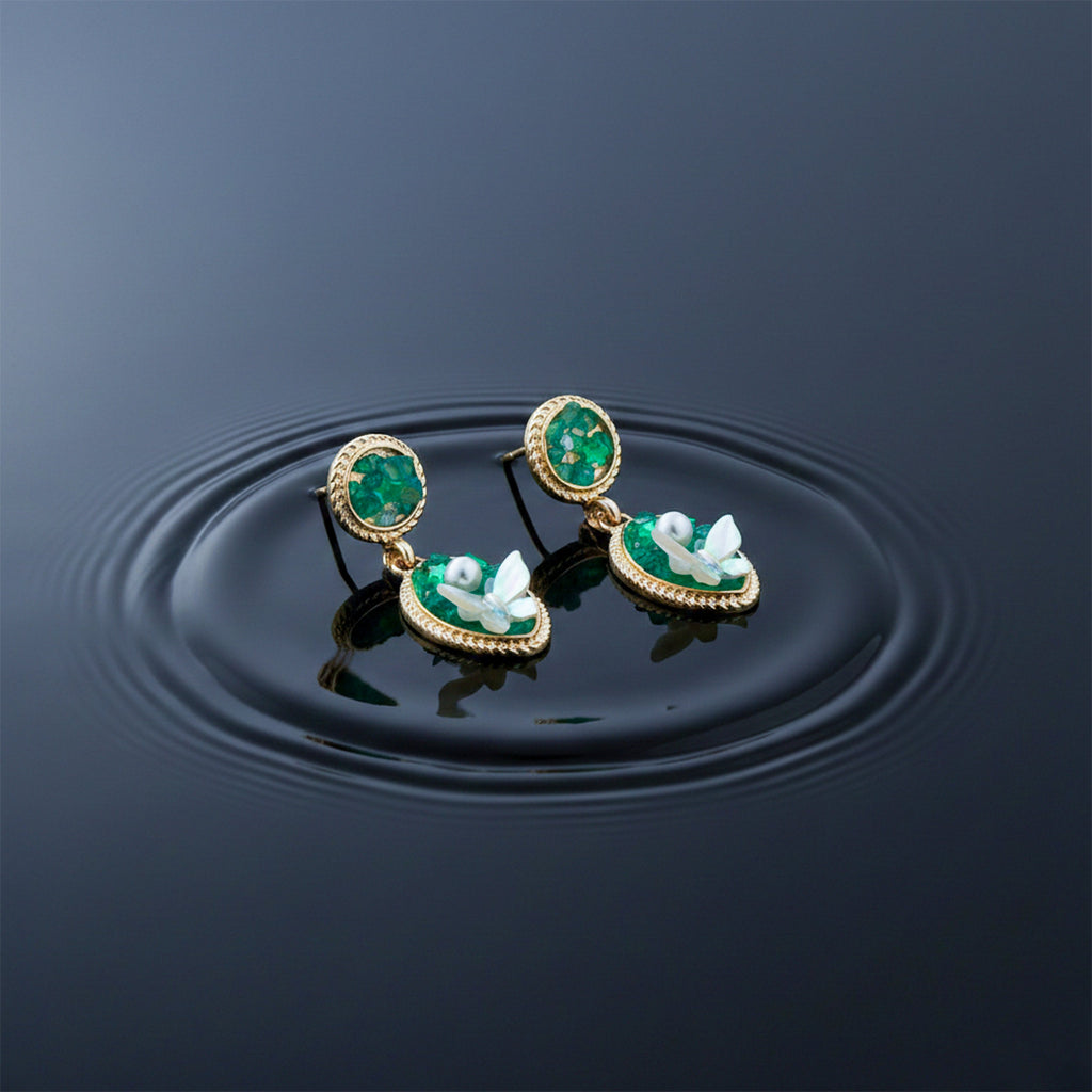 Butterfly Drop Earrings GWE -207