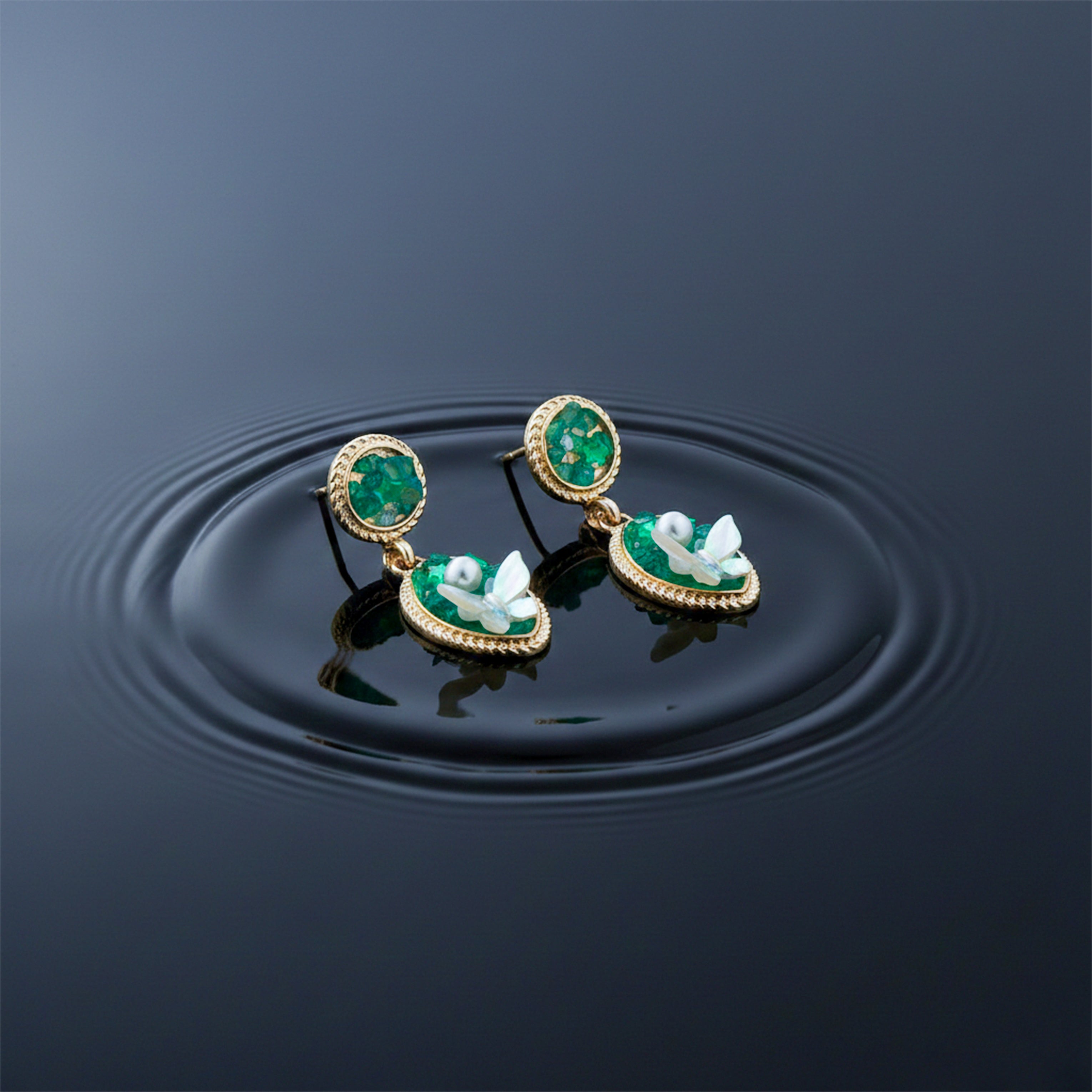 Butterfly Drop Earrings GWE -207