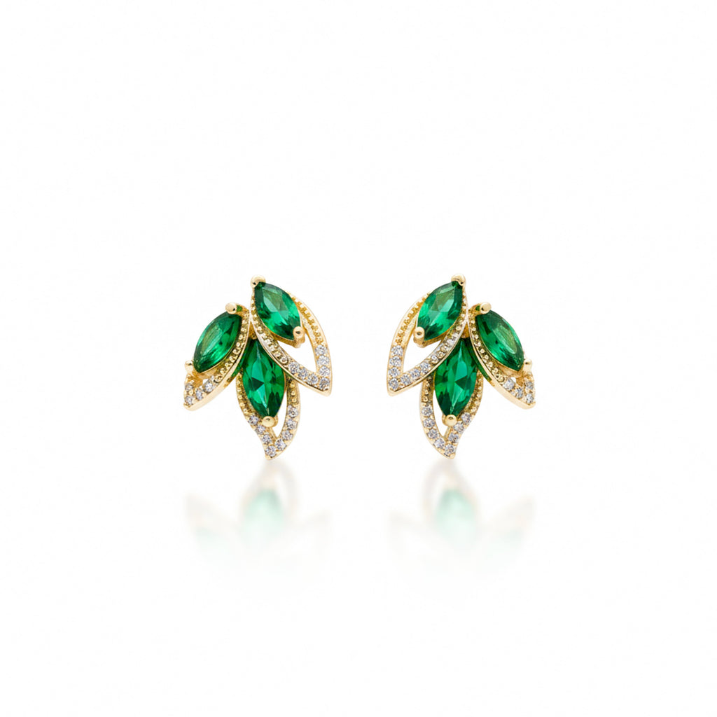 Green Marquise Earrings GWE -171