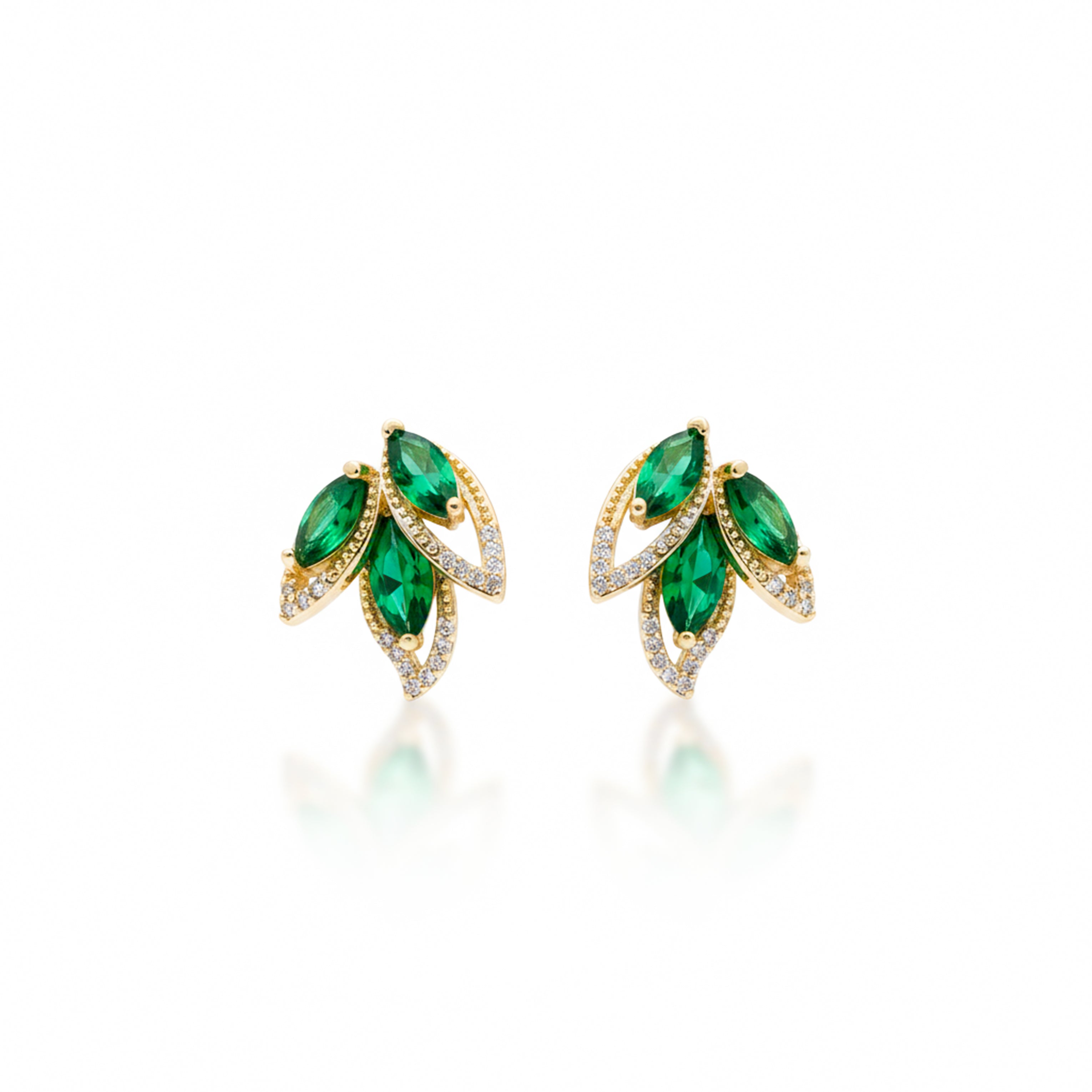 Green Marquise Earrings GWE -171