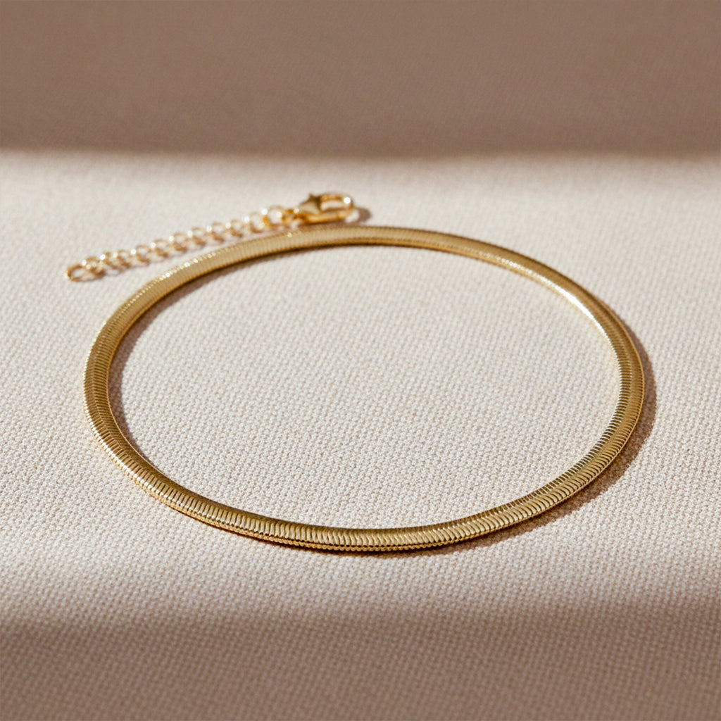 Gold Snake Chain Anklet GWA -32