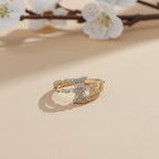 Golden Starburst Adjustable Ring GWR -82