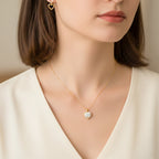 Brilliant Heart-Cut Crystal Women Neckless GWN -75