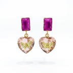 Purple & Heart, Butterfly Earrings GWE -216