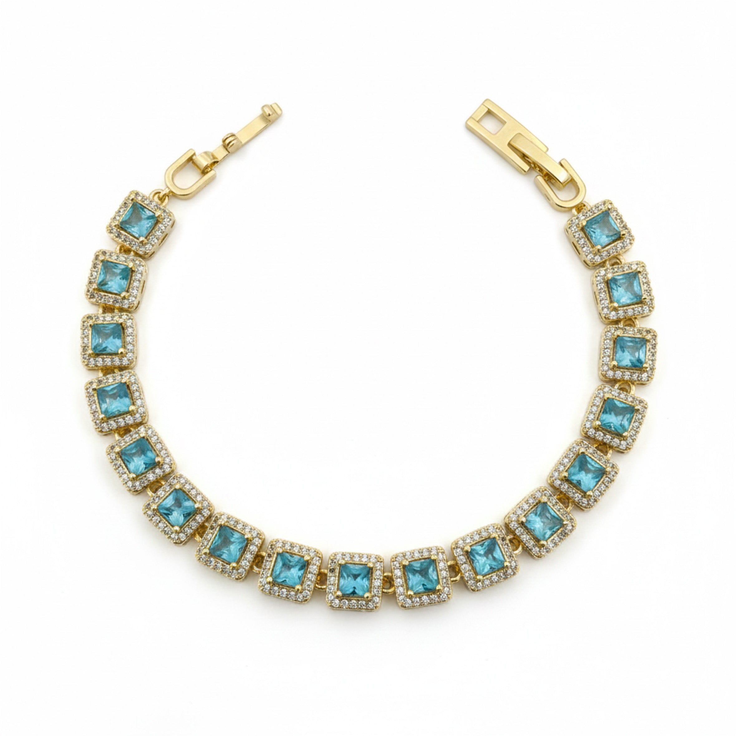 Gold Blue Bracelet GWB -142