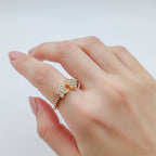 Golden Butterfly Bloom Ring GWR -11