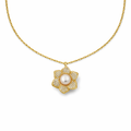 Golden Floral Necklace GWN -40
