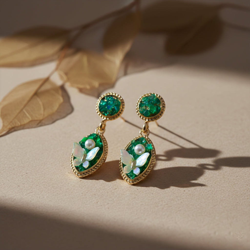 Butterfly Drop Earrings GWE -207