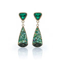 Emerald Mosaic Drop Earrings GWE -242