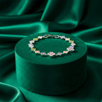 Multicolor Floral Tennis Bracelet GWB -131