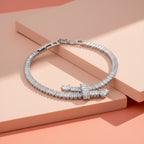 Crystal Bow Tennis Bracelet GWB -129