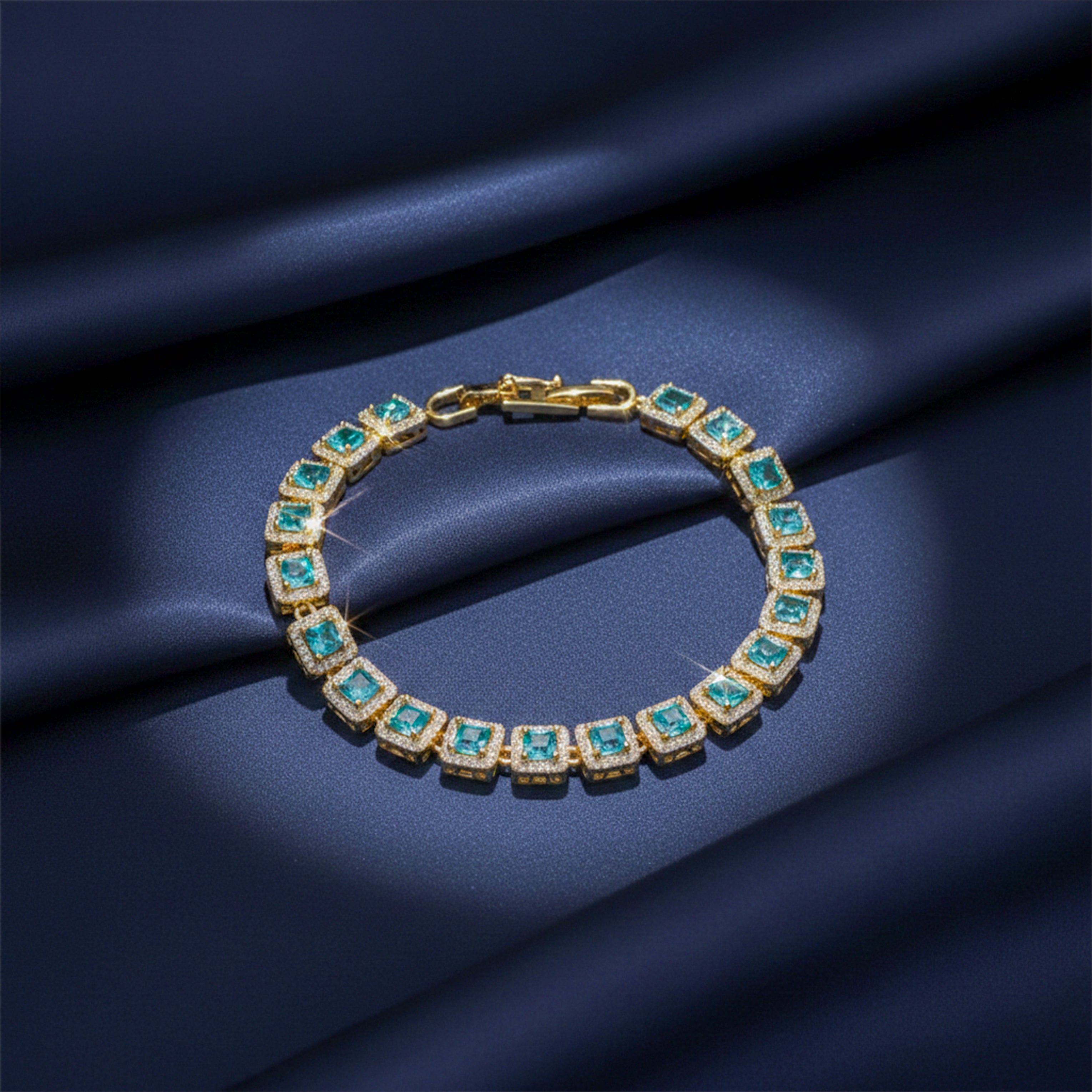 Gold Blue Bracelet GWB -142