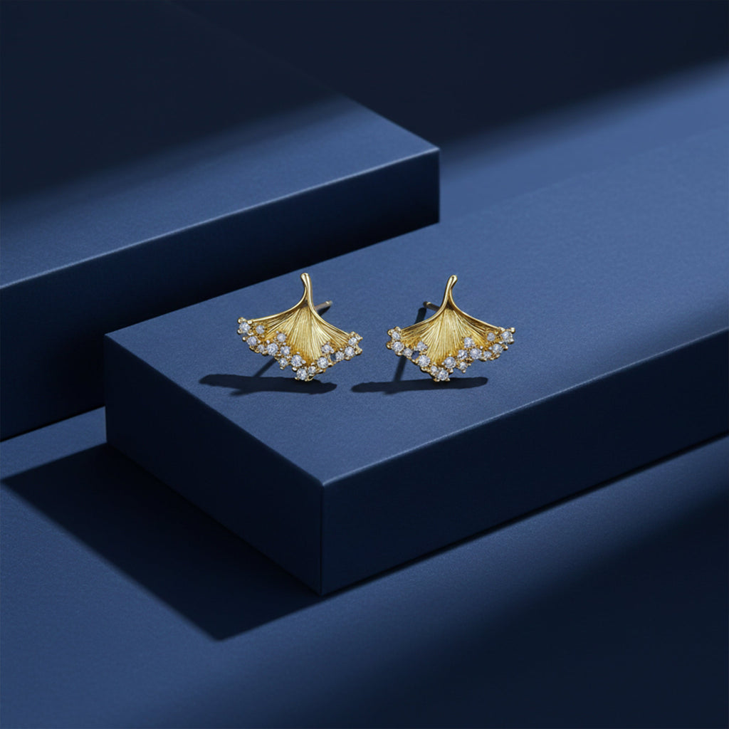 Golden Leaf Earrings GWE -148