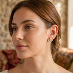 Heart Bloom Stud Earrings GWE -105