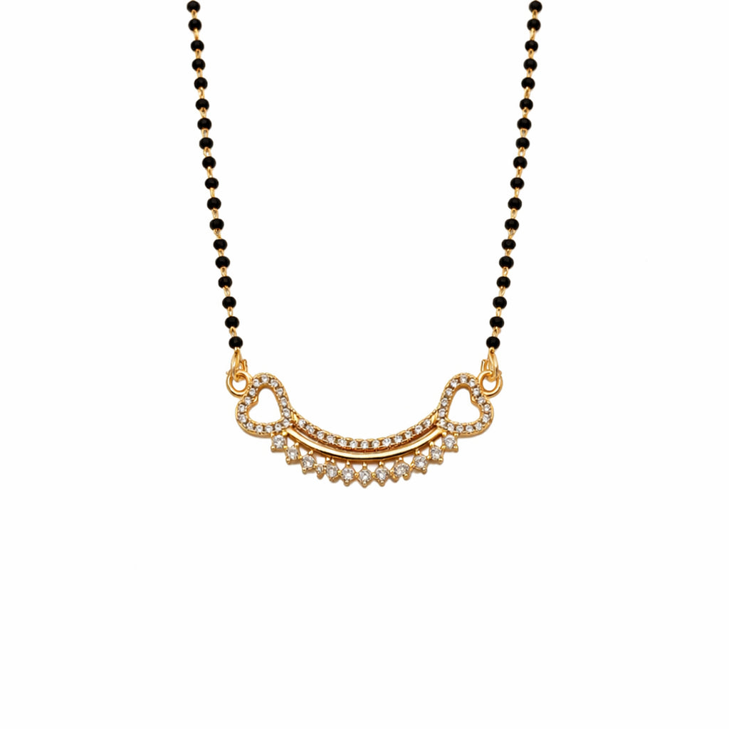 Gold Heart Drop Mangalsutra GM -51