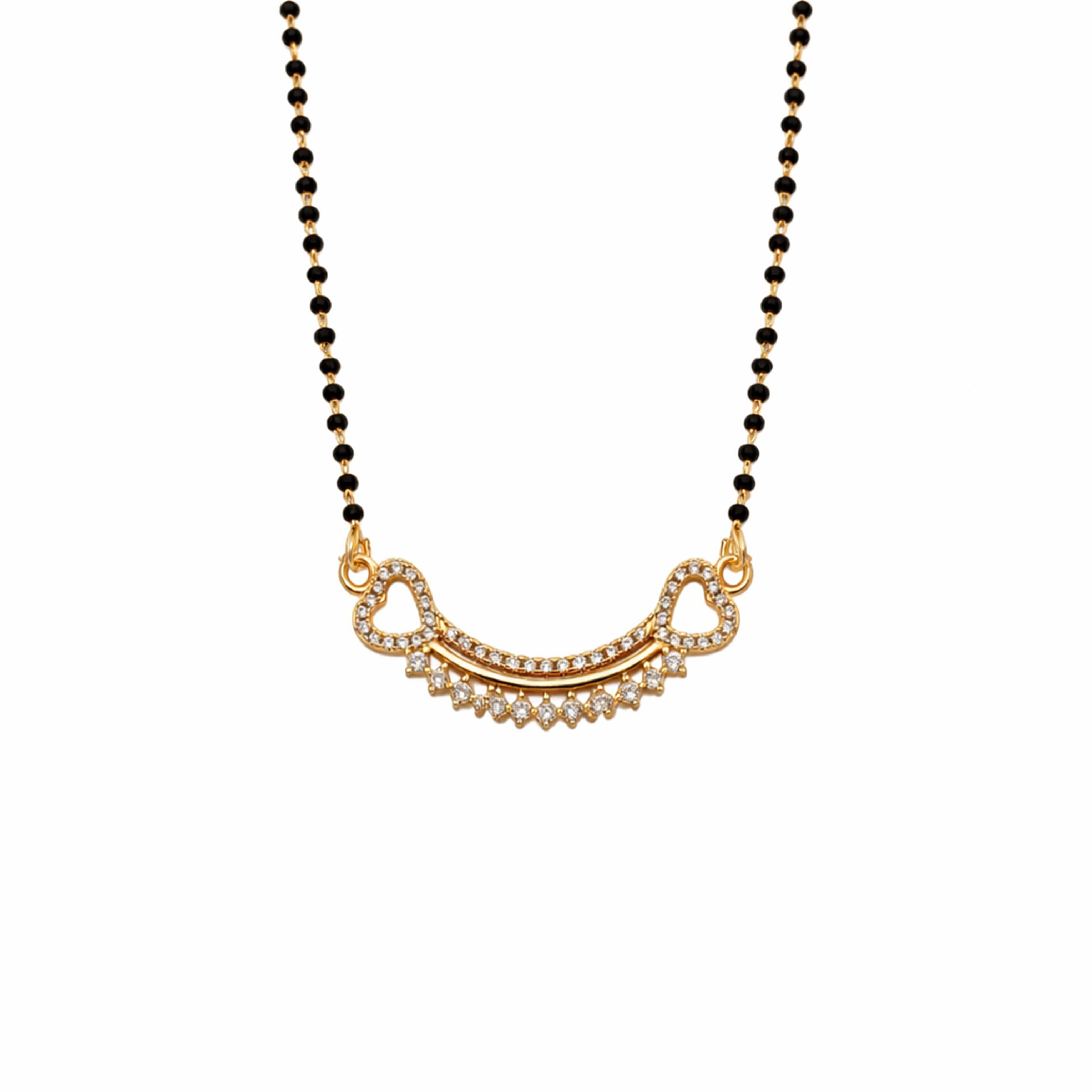 Gold Heart Drop Mangalsutra GM -51