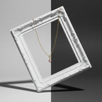 Golden Pearl Drop Charm Necklace GWN -44