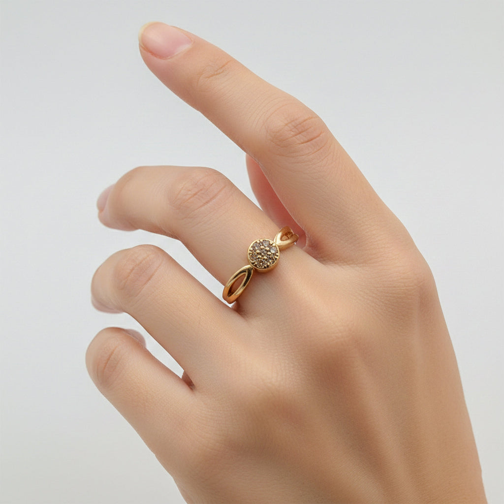 Golden Halo Charm Ring GWR -13