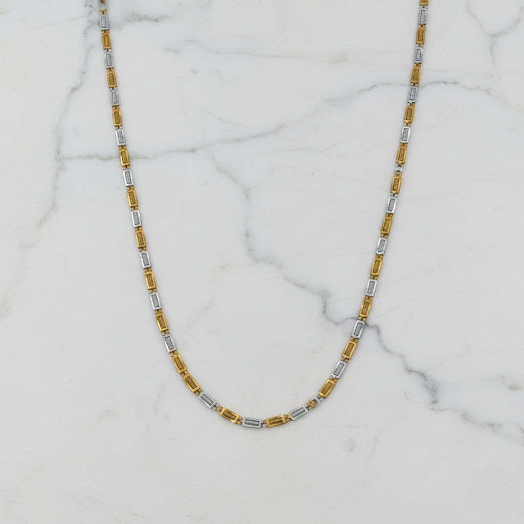 Men’s Dual-Tone Gold & Silver Link Chain GMC -4