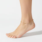 Gold Rose Charm Anklet GWA -55