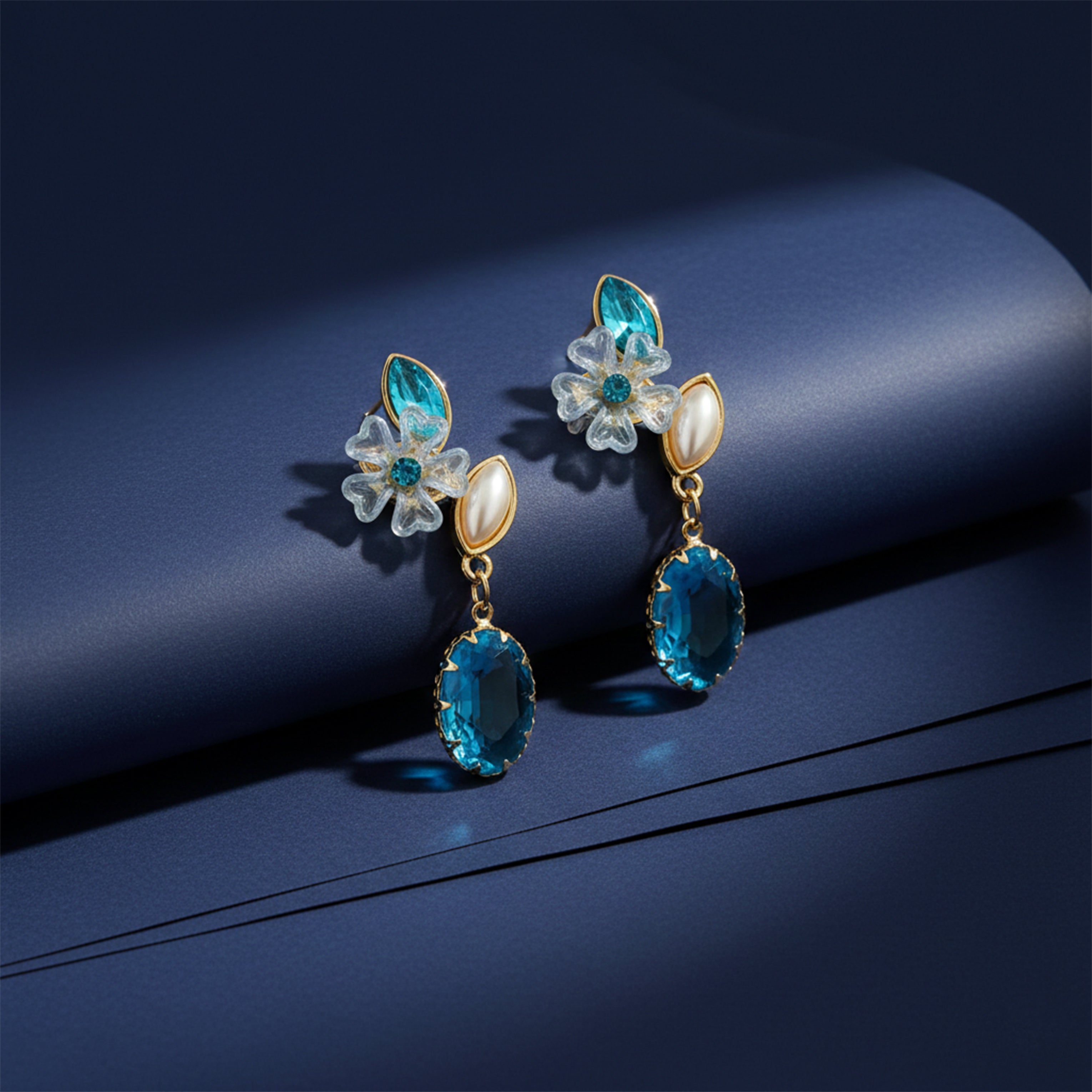 Ocean Bloom Drop Earrings GWE -239