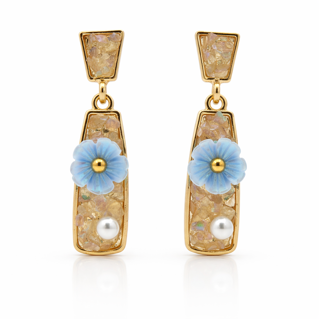 Golden Bloom Earrings GWE -241