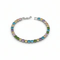 Multicolour Big Diamond tennis bracelet GWB -54