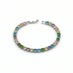 Multicolour Big Diamond tennis bracelet GWB -54