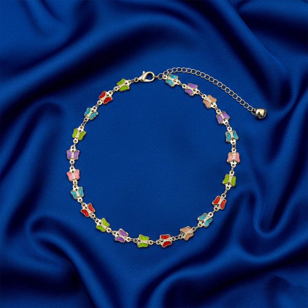 Rainbow Butterfly Anklet GWA -35