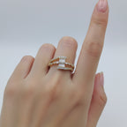 Golden Starburst Adjustable Ring GWR -82