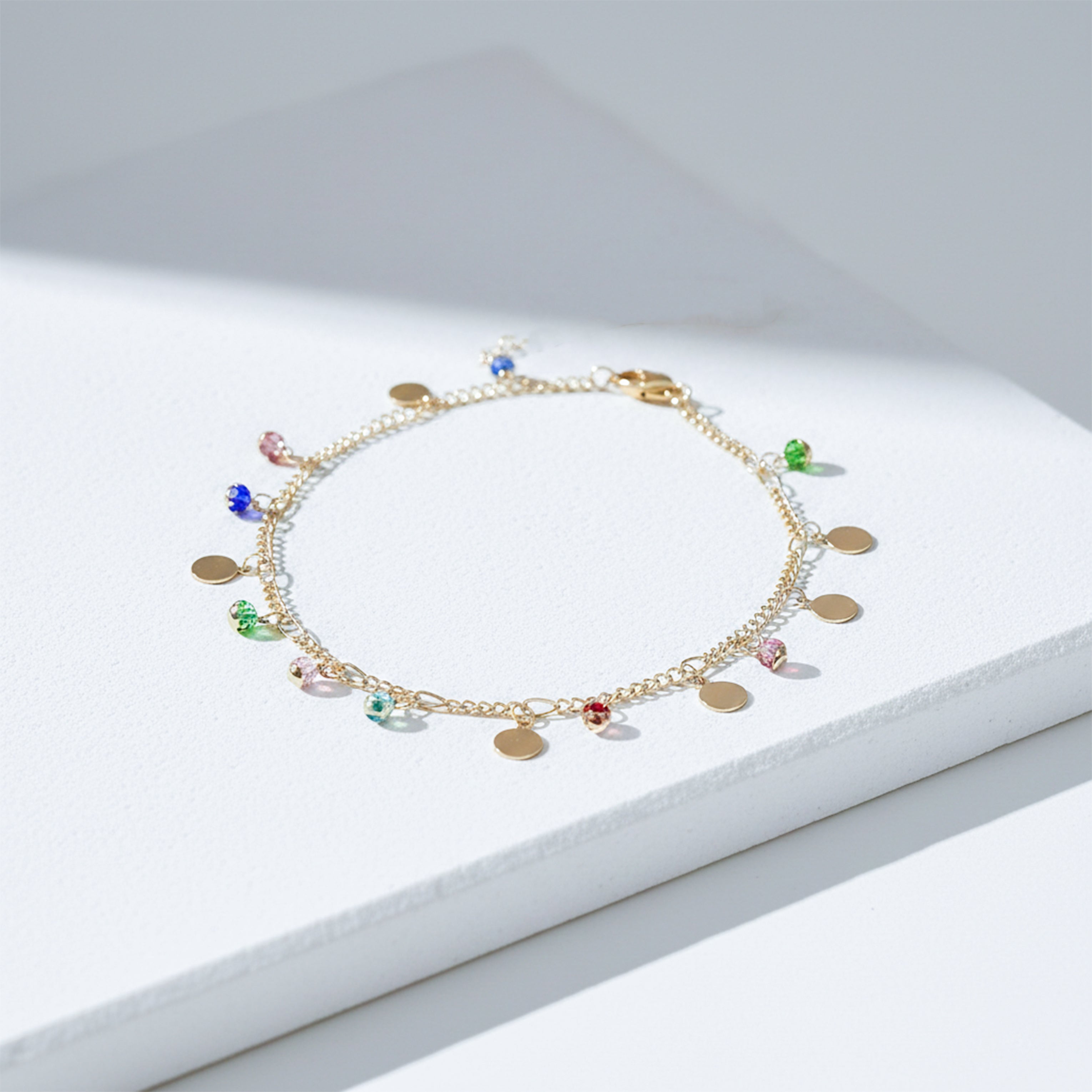 Multi-Color Charm Anklet GWA -46