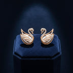 Swan Crystal Stud Earrings GWE -91