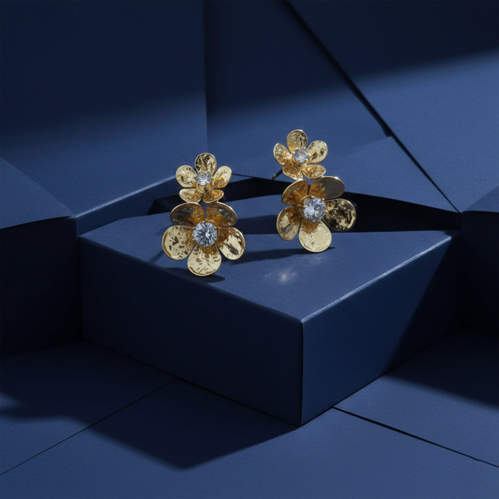 Floral Drop Earrings GWE -164