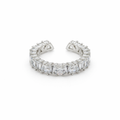 Silver Baguette Cuff Ring GWR -20