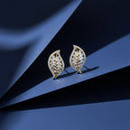 Crystal Leaf Stud Earrings GWE -138