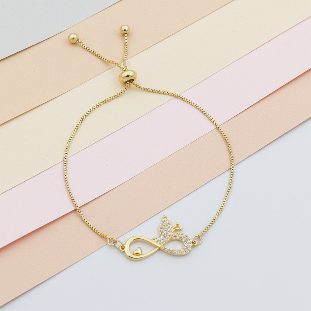 Infinity Butterfly Adjustable Bracelet GWB -167