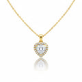 Brilliant Heart-Cut Crystal Women Neckless GWN -75