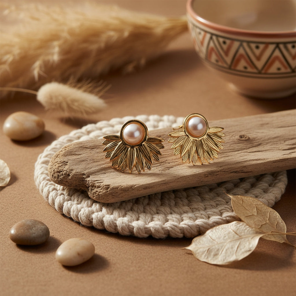 Pearl Hoop Women Earring GWE -7