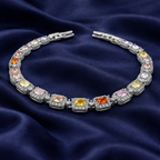 Multicolor Crystal Tennis Bracelet GWB -137