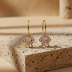 Heart Bow Hoop Earrings GWE -89