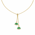 Dangling Fan Charm Women Neckless GWN -95