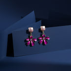 Pink flora Earrings GWE -202
