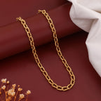 Men’s Gold Tone Textured Curb Link Chain GMC -26