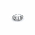Silver Crystal Cuff Ring GMR -19