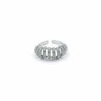 Silver Crystal Cuff Ring GMR -19