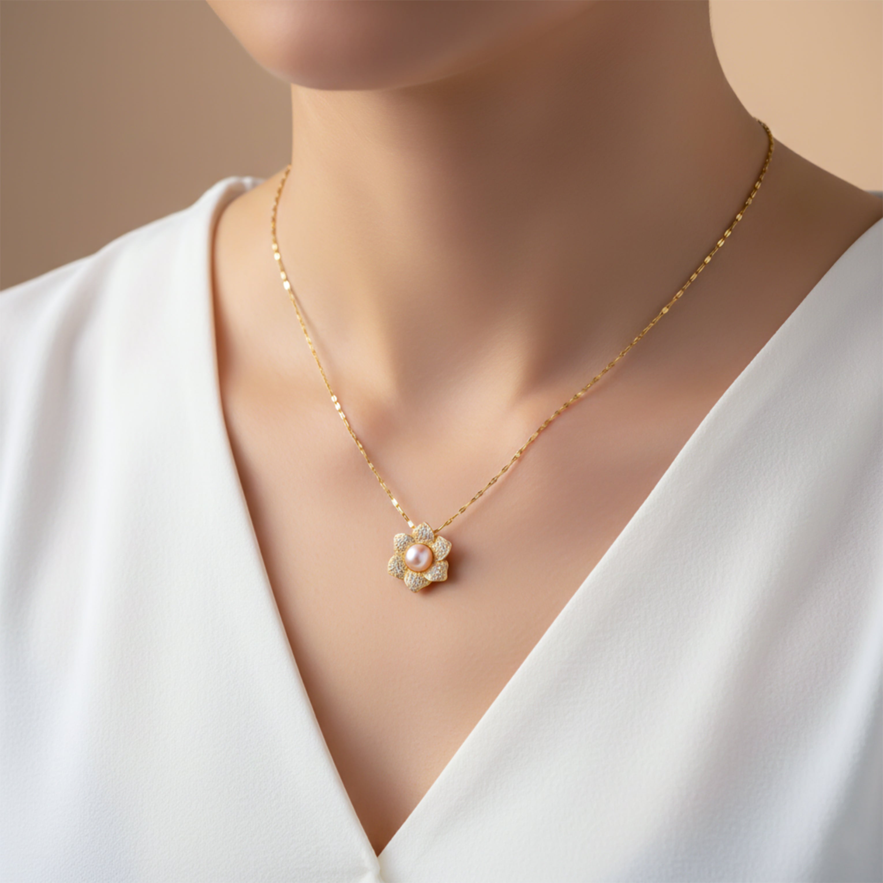 Golden Blossom Necklace GWN -41
