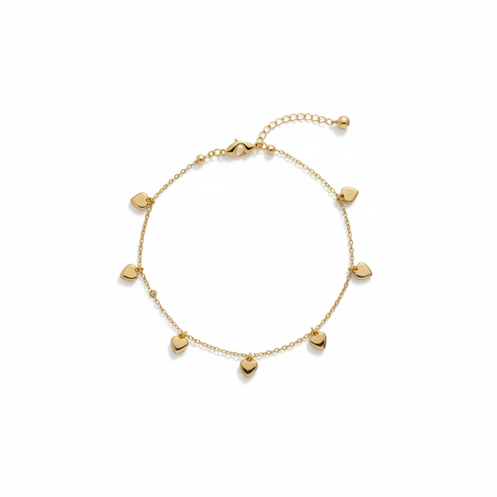 Mini Heart Charm Anklet GWA -51
