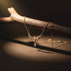 Bow Crystal Gold Anklet GWN -132