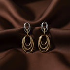 Orbit Two-Tone Drop Earrings GWE -57